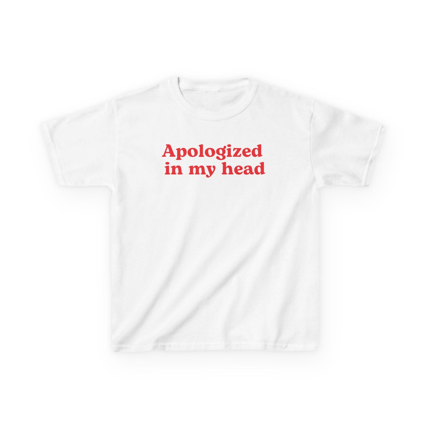 Apologized in my head