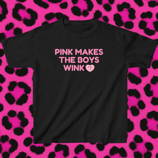 Pink makes the boys wink