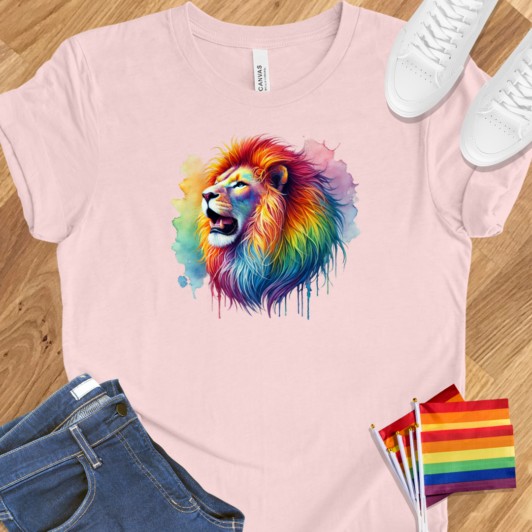Rainbow lion pride