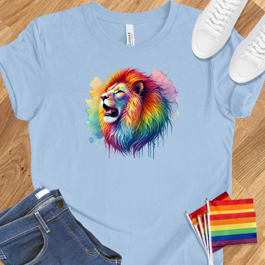 Rainbow lion pride