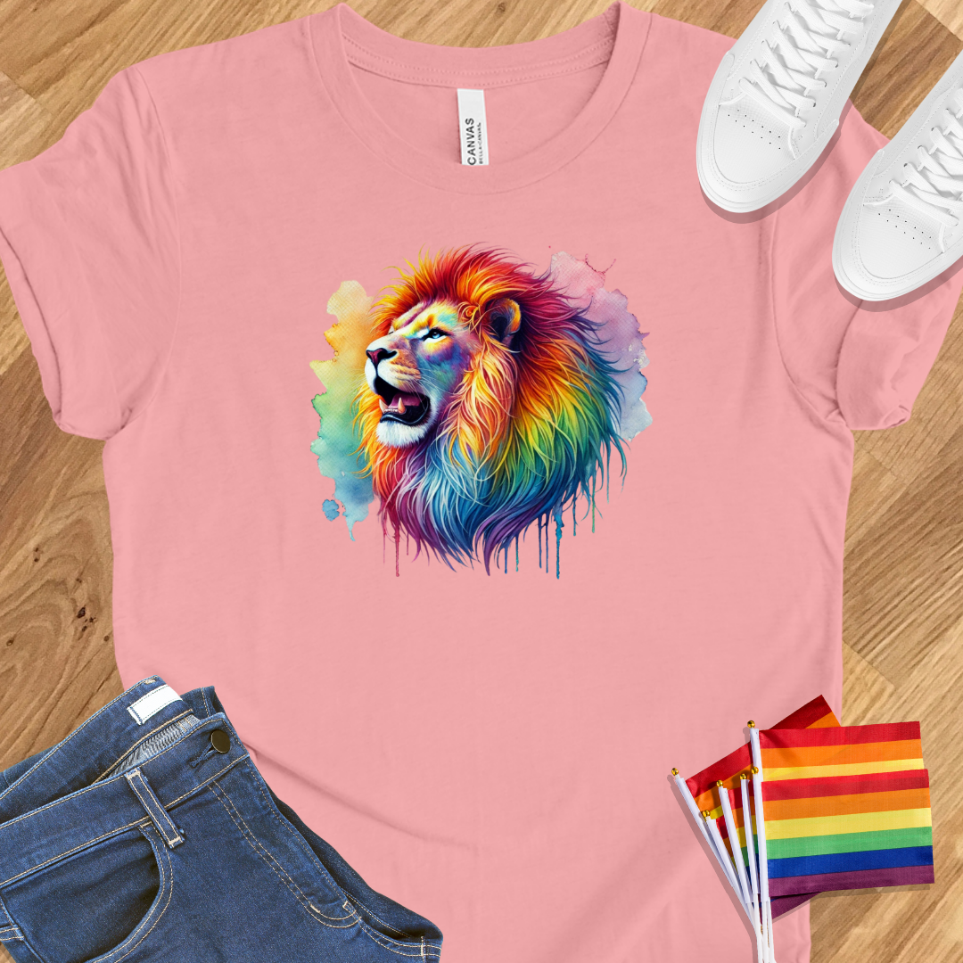 Rainbow lion pride