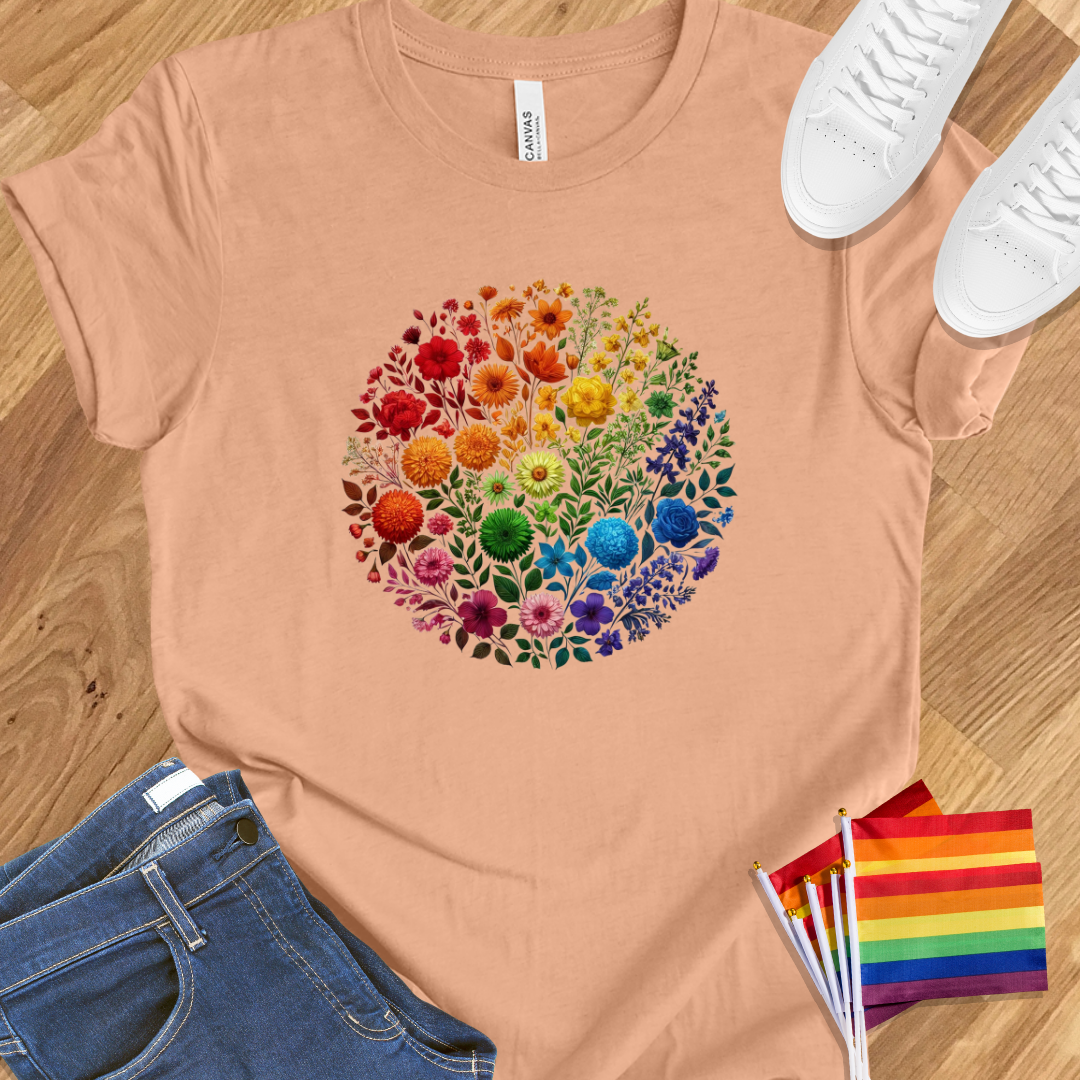 Rainbow flowers