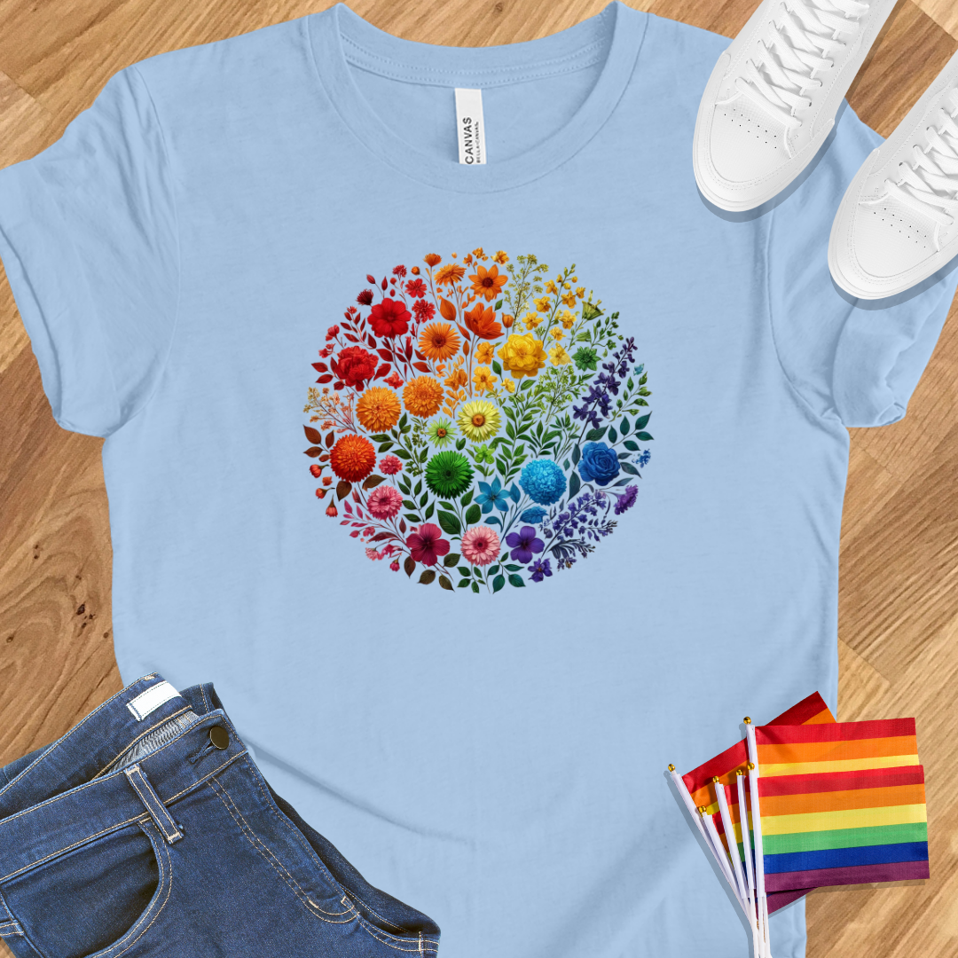 Rainbow flowers