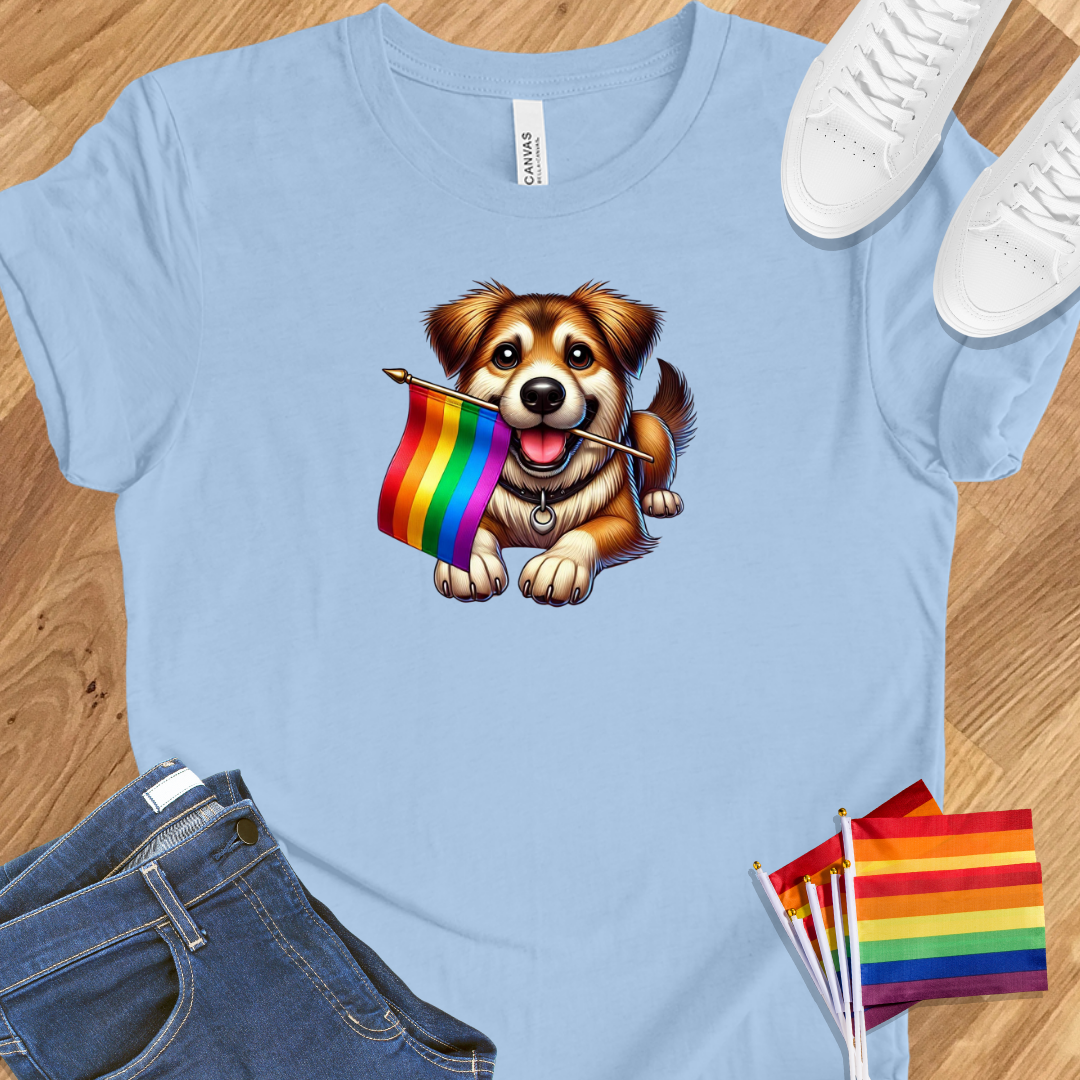 Cute dog pride flag