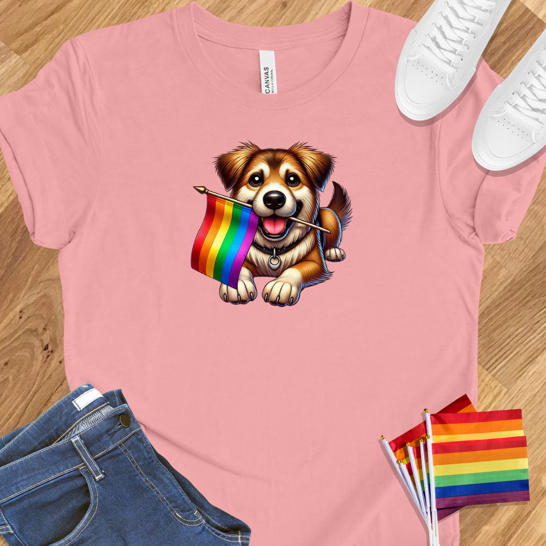 Cute dog pride flag