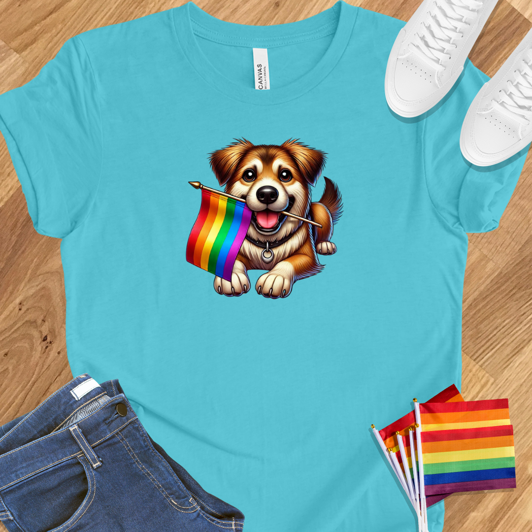 Cute dog pride flag
