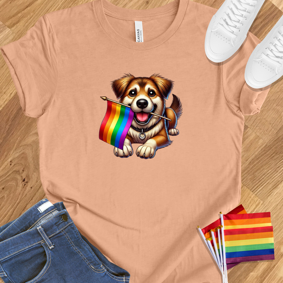 Cute dog pride flag