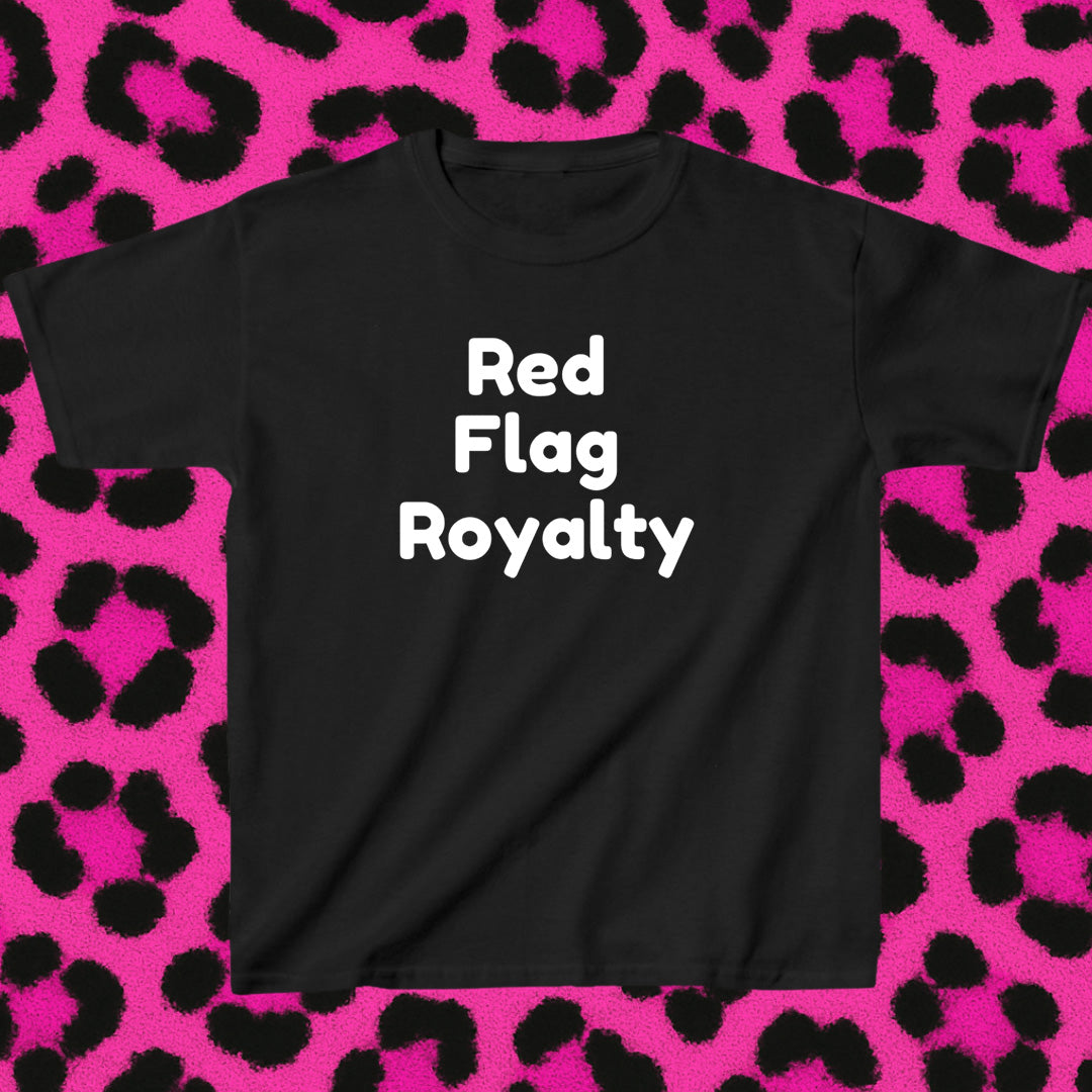 Red flag royalty text