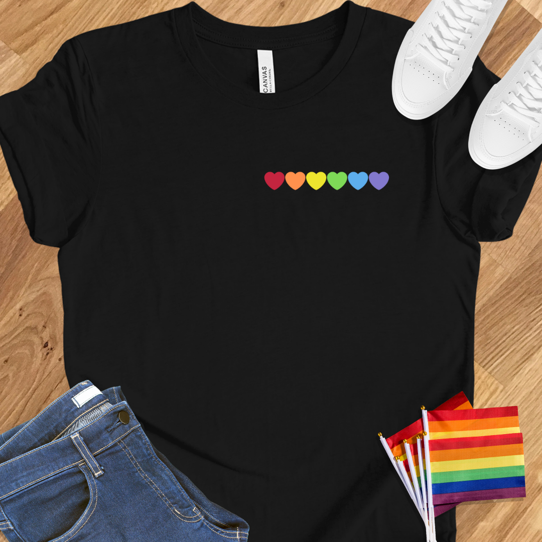 Rainbow Hearts Small