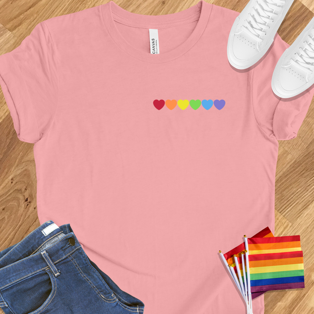 Rainbow Hearts Small