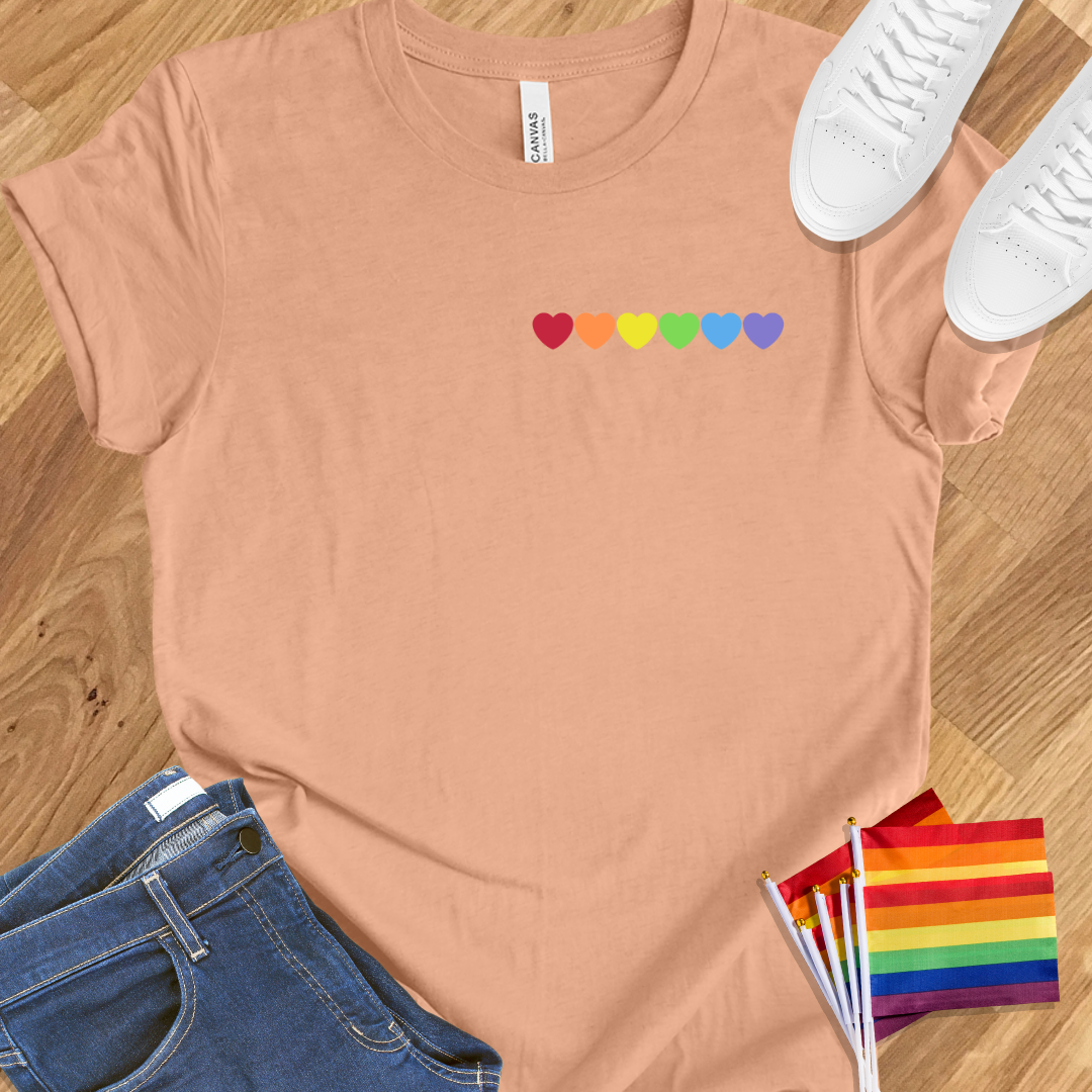 Rainbow Hearts Small