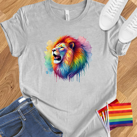 Rainbow lion pride