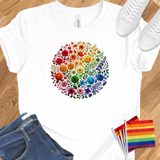 Rainbow flowers