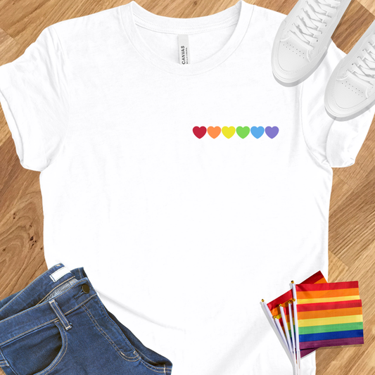 Rainbow Hearts Small